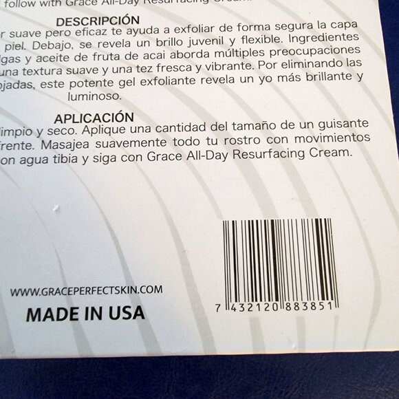 Grace Smoothing & Hydrating Peeling Gel - White and Gold NIB - Picture 12 of 12